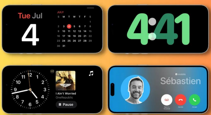 四川苹果手机维修分享iOS17横屏充电待机显示有什么好处 
