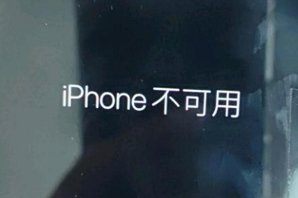 四川苹果服务网点分享锁屏界面显示“iPhone 不可用”如何解决 